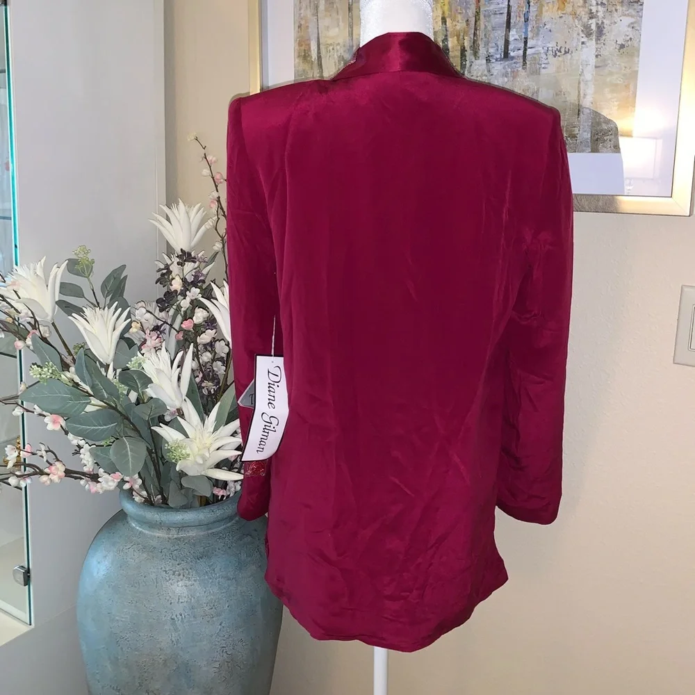 Diane Gilman 100% silk blazer/jacket - Picture 4 of 16